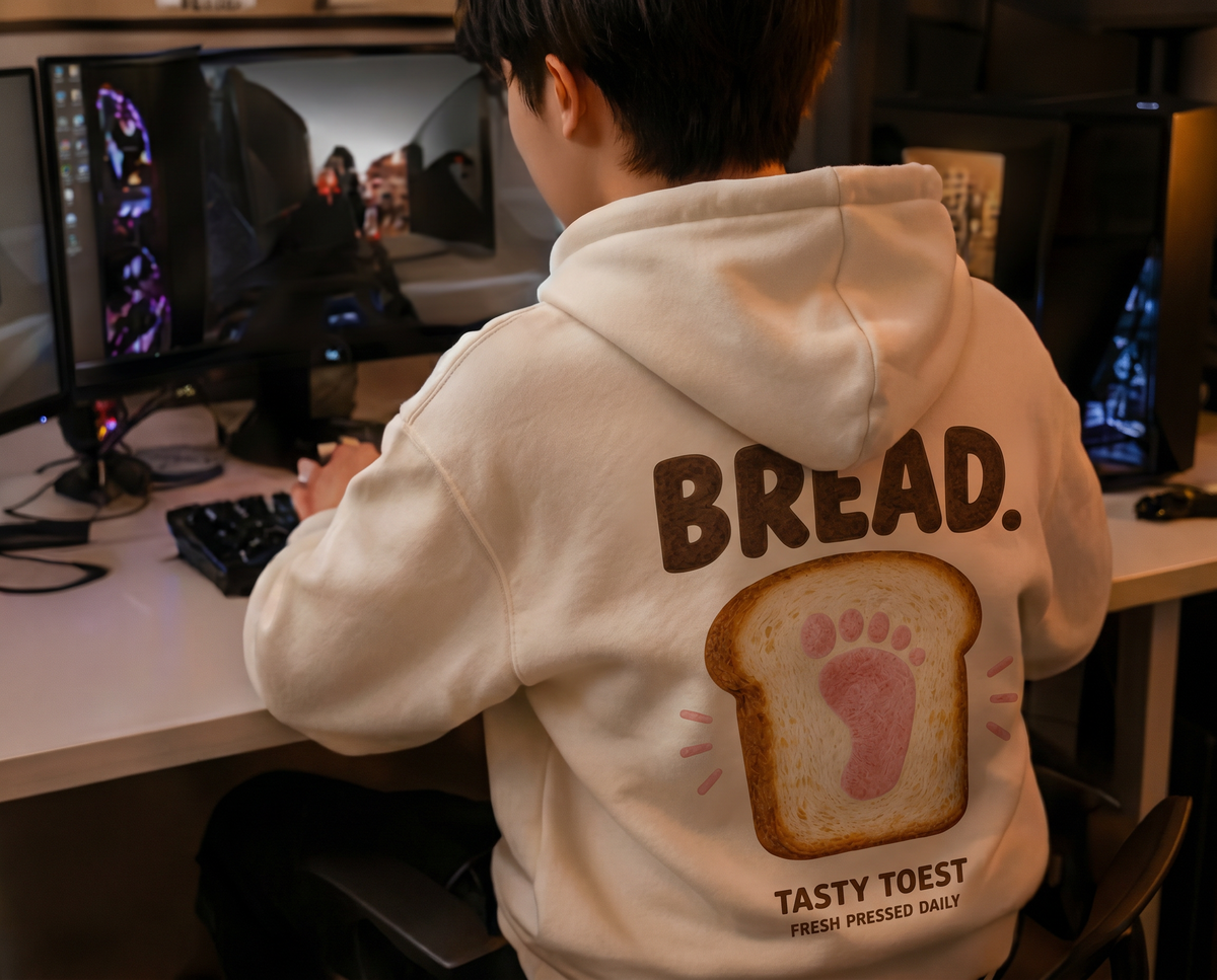 Let's Get That Bread Hoodie — alt angle.