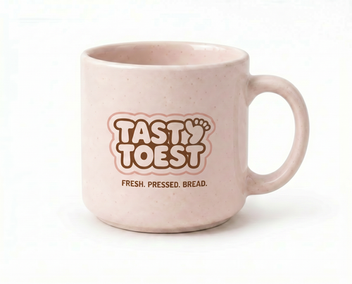 Tasty Toest Mug — clean front shot.
